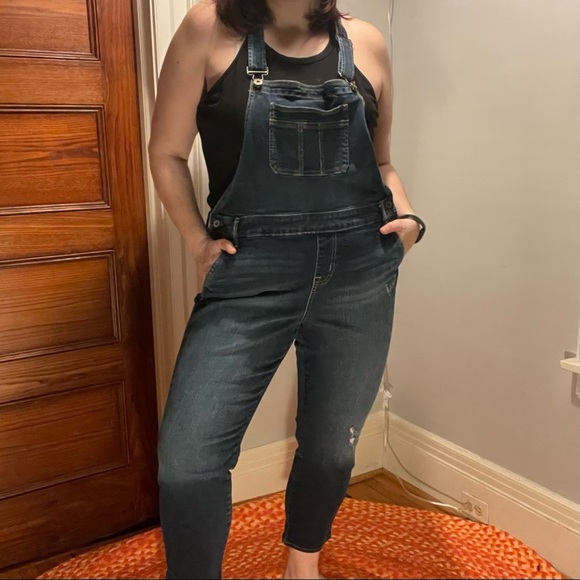 torrid Pants - Torrid dark wash denim overalls US 20